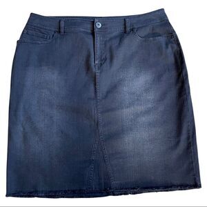 I•N•C International Concepts Black Denim Skirt Size 16
